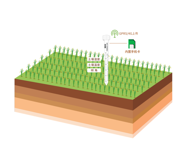Tubular soil moisture monitor