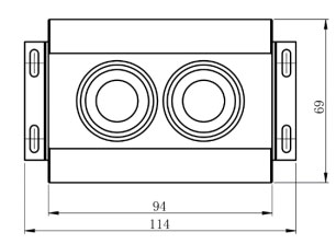 Uav visibility meter product size diagram and physical picture