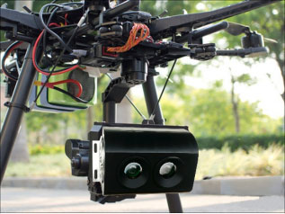 Uav visibility meter product size diagram and physical picture