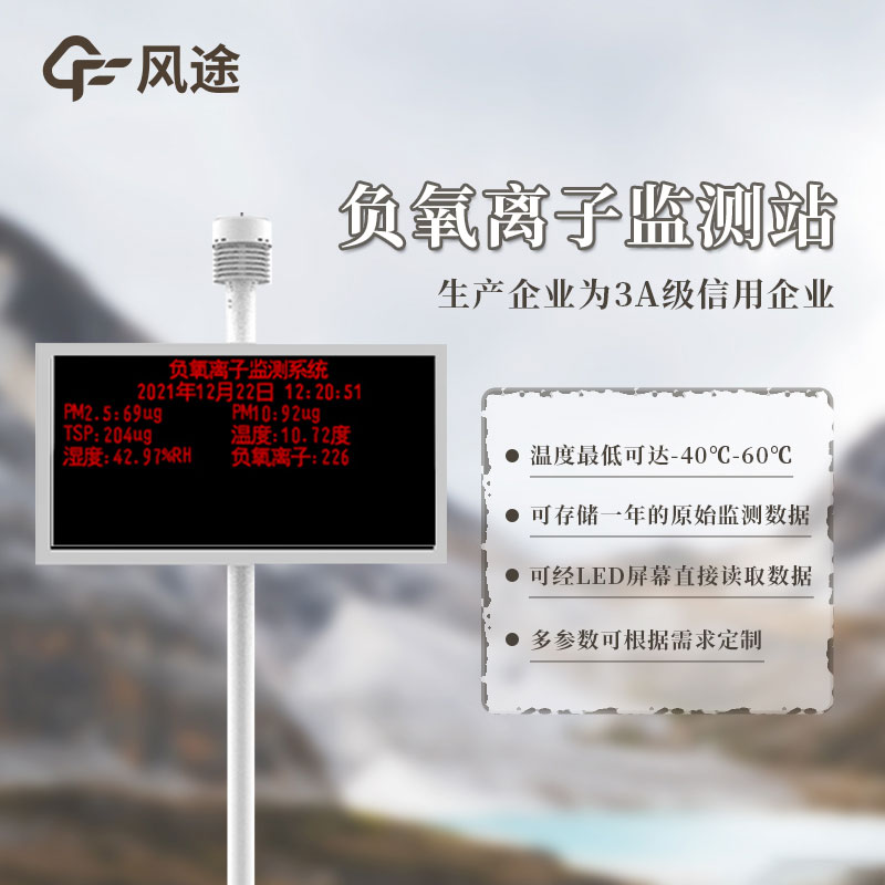 空氣負氧離子監(jiān)測系統(tǒng)簡介